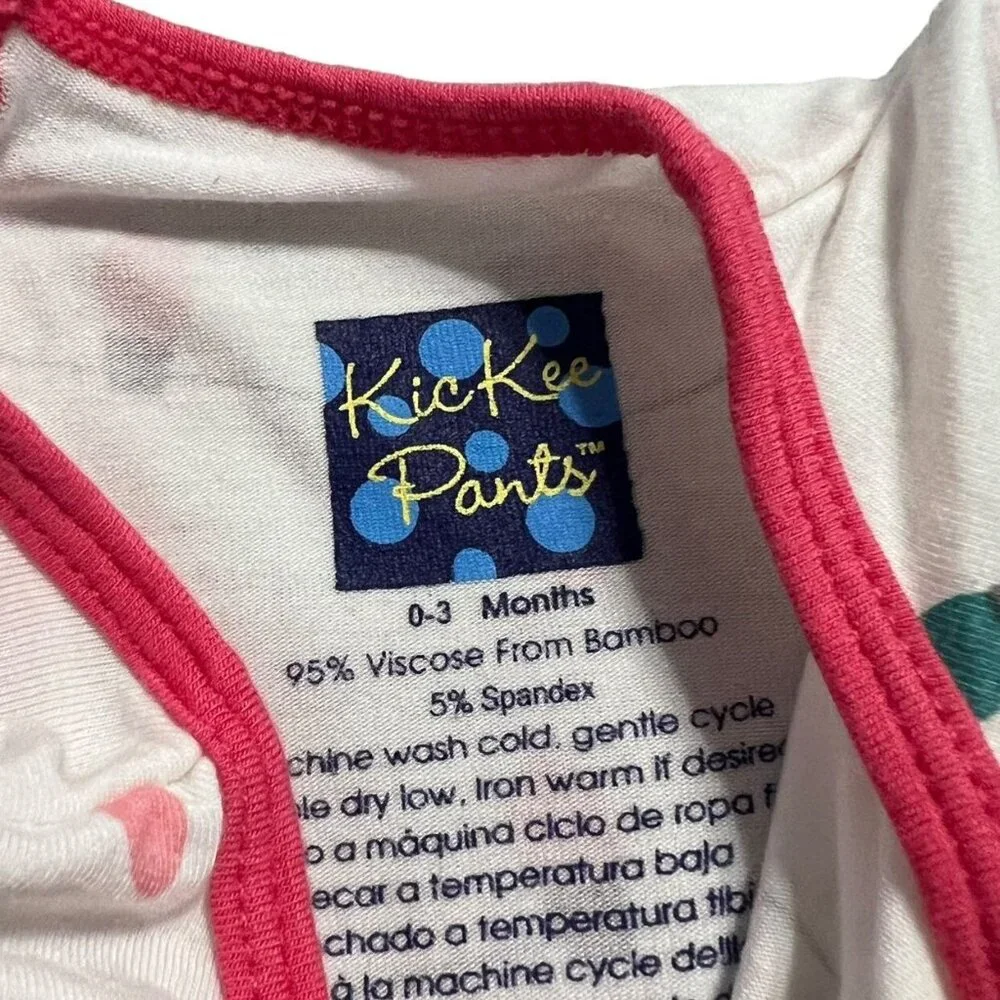 Kickee Pants 0-3m Bamboo Holiday Lights Layette Gown Sleeper